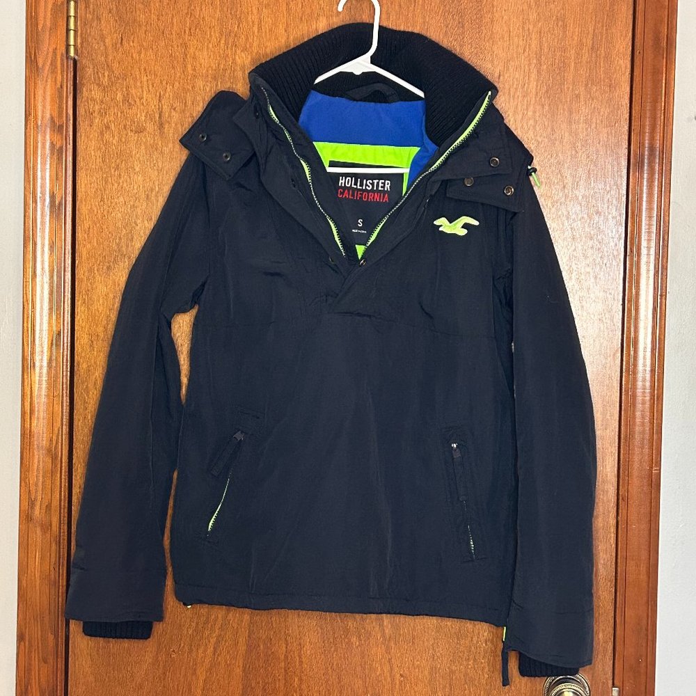 Hollister California Quarter Zip Fleece Mens Size Small Pullover Softshell